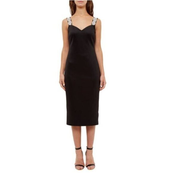 Ted Baker Mally Embellished Strap Bodycon Dress - Picture 1 of 7
